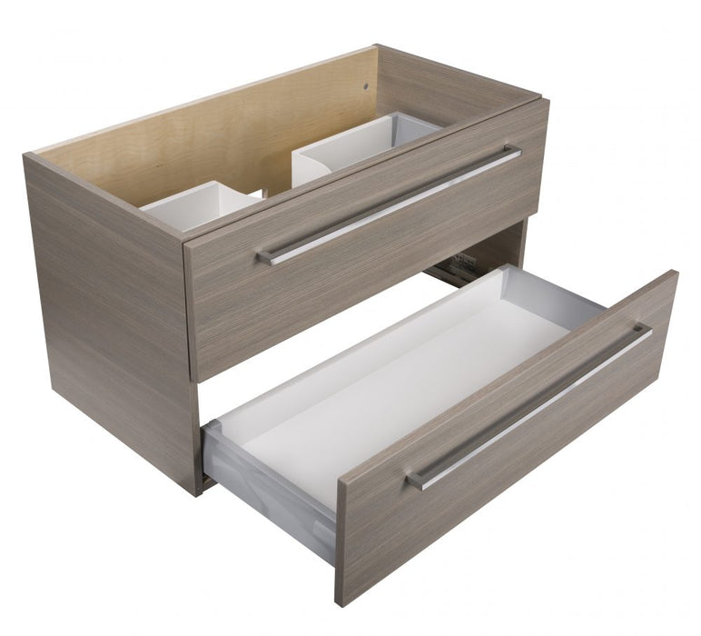 Boho Modern Wall Mounted Floating Bathroom Vanity Set with Cultured Marble Top and Sink